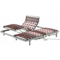 Set di 2 Reti a Doghe Regolabili Elettronicamente con Struttura in Metallo Star