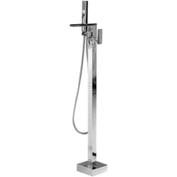Miscelatore per Vasca Freestanding in Argento Cromato Moderno 118 cm Boyoma