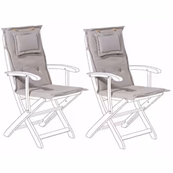 Set di cuscini imbottiti per sedia da giardino. Aggiungi un tocco estivo a ogni spazio esterno con questo set di 2 cuscini de ...