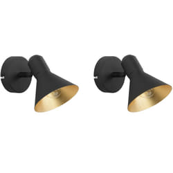 Beliani - Set di 2 Lampade da Parete con Paralume in Metallo con Braccio Oscillante Mersey
