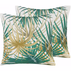 Coppia di cuscini decorativi da giardino. Porta l'estate al tuo esterno con questo set di 2 cuscini decorativi. È realizzato  ...