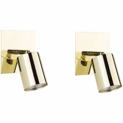Coppia di applique orientabile in stile industriale. Aggiungi un tocco industriale ad ogni stanza con questo set di 2 lampade ...