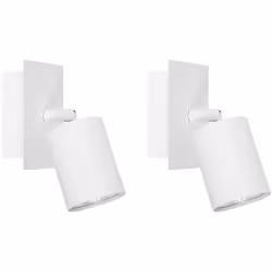 Coppia di applique orientabili in stile industriale. Aggiungi un tocco industriale ad ogni stanza con questo set di 2 lampade ...