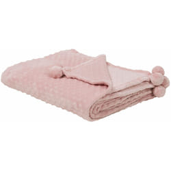 Beliani - Calda Coperta Color Rosa di Soffice Poliestere 200 x 220 cm Samur