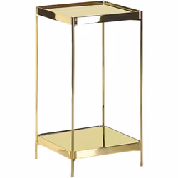 Tavolino in stile glamour. Eleva il tuo soggiorno con un tocco glam grazie a questo tavolino. Con un piano in vetro temperato ...