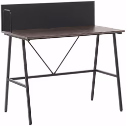 Scrivania minimalista in colore marrone scuro. Una scrivania compatta, carina, molto comoda e versatile. Caratterizzata da un ...