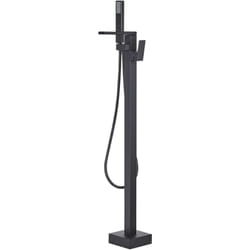 Miscelatore per Vasca Freestanding in Nero Opaco Moderno 118 cm Boyoma