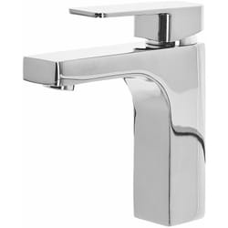 Rubinetto per Lavabo Monocomando in Metallo Cromato Stile Moderno Irupu