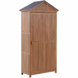 Armadio da giardino versatile con tetto in acciaio. Riordina senza sforzo il giardino, o la terrazza con questo utilissimo ar ...