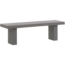 Beliani - Panca da Giardino 2 posti in Cemento Grigio Stile Industriale 150 x 40 cm Taranto