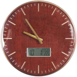 Beliani - Orologio da Parete in Metallo Marrone Dorato con Display ø 43 cm Brugg
