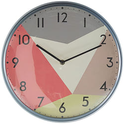Orologio da Parete in Metallo Colorato dal Look Nostalgico ø 33 cm Davos