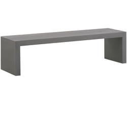 Beliani - Panchina da Giardino in di Cemento Grigio 2 Posti 40 x 150 x 40 cm Taranto