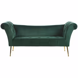 Esclusiva chaise longue con schienale curvo . Dai un tocco glamour al soggiorno o alla camera da letto con questa chaise long ...