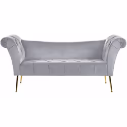 Esclusiva chaise longue con schienale curvo . Dai un tocco glamour al soggiorno o alla camera da letto con questa chaise long ...
