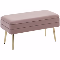 Panchina glamour con contenitore per soggiorno o camera da letto. Valorizza ogni stanza con questa splendida panchina con con ...