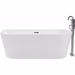 Vasca da bagno contemporanea in acrilico sanitario. Questa vasca dal design contemporaneo è perfetta per un bagno davvero ele ...