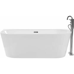 Beliani - Vasca da Bagno Freestanding Acrilico Bianco Design Moderno 170 x 77 cm Harvey