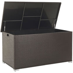 Scatola per Cuscini Marrone Rattan Sintetico Coperchio 155 x 75 cm 770 L Modena