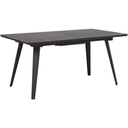 Tavolo Allungabile in Acciaio Nero Piano mdf Effetto Legno 160 x 90 cm Irvington
