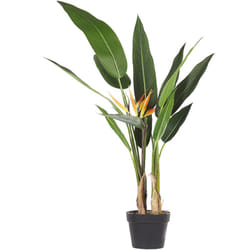 Beliani - Accessorio Decorativo per Interni Pianta Finta in Materiale Sintetico 120 cm Strelitzia Tree