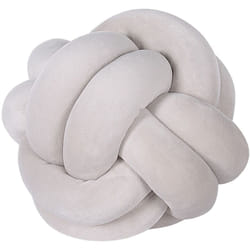 Beliani - Morbido Cuscino Decorativo a Forma di Nodo Grigio 20 x 20 cm Malni