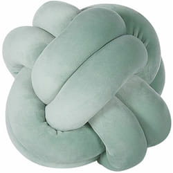 Morbido Cuscino Decorativo a Forma di Nodo Menta 20 x 20 cm Malni