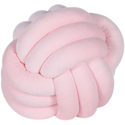 Morbido Cuscino Decorativo a Forma di Nodo Rosa 30 x 30 cm Malni