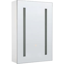 Beliani - Moderno Armadietto a Muro da Bagno Nero a Specchio 88 x 40 x 35 cm Cameron