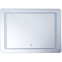 Beliani - Specchio da Bagno a Parete Rettangolare con Illuminazione led 60 x 80 cm Wassy
