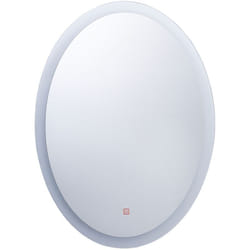 Beliani - Specchio da Bagno a Parete Ovale con Illuminazione led 60 x 80 cm Viriat