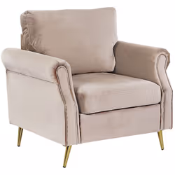 Poltrona in velluto con un tocco retrò. Introduci un elegante tocco di glamour nel tuo salotto con questa meravigliosa poltro ...