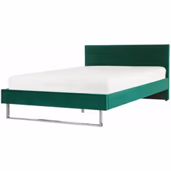 Elegante letto in velluto di alta qualità. Porta lo stile glamour in camera da letto con questo letto con rete a doghe in sof ...