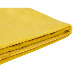 Beliani - Fodera per Letto in Velluto Giallo Rimovibile e Lavabile 180 x 200 cm Fitou