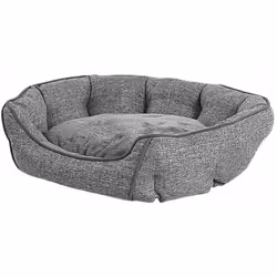 Cuccia rotonda per cane o gatto. Con questa comoda cuccia in color grigio tenue, crei un rifugio confortevole per il tuo amic ...