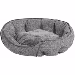 Cuccia rotonda per cane o gatto. Con questa comoda cuccia in color grigio tenue, crei un rifugio confortevole per il tuo amic ...