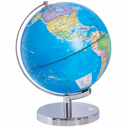 Moderno globo terrestre da tavolo con luci LED. Questo mappamondo è una splendida aggiunta a qualsiasi ufficio o la cameretta ...