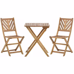 Set di tavolo e sedie per balcone. Questo compatto set bistrot pieghevole, è la scelta ideale per ogni spazio esterno. Realiz ...
