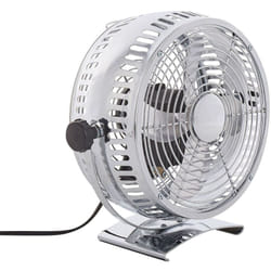 Beliani - Ventilatore da Scrivania Piccolo Accessiorio Decor 24 cm Argento Ribble