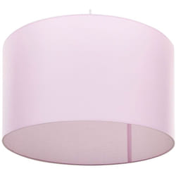 Beliani - Lampada a Sospensione in Tessuto Rosa con Paralume Tondo 1 Luce 48 cm Lovu