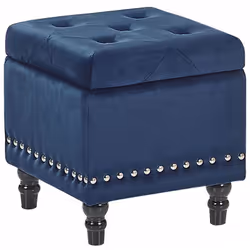 Poggiapiedi trapuntato con vano contenitore. Questo pouf dal design classico è la scelta perfetta per il salotto, la camera d ...