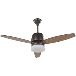 Beliani - Ventilatore da Soffitto Pannello mdf Legno Scuro e Nero e Telecomando Mlava