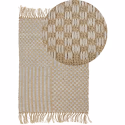 Piccolo tappeto in iuta e cotone. Porta lo stile boho al soggiorno, in camera da letto o in corridoio con questo tappeto. Rea ...