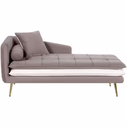 Chaise longue in stile vintage imbottita. Apri le porte all'eleganza con questa chaise longue dal design moderno. Realizzata  ...