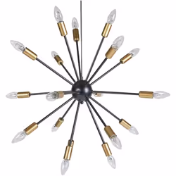 Elegante lampada a sospensione. Apri le porte al lusso con questo prezioso lampadario in stile glamour. Realizzato in durevol ...