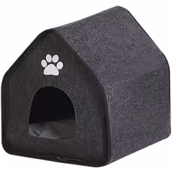 Cuccia imbottita per cani in tessuto. Una casa in feltro carina ed elegante non sarà solo il luogo preferito del tuo animale  ...