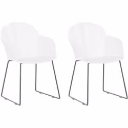 Set di 2 pratiche ed eleganti sedie da pranzo. Aggiungi comfort e praticità al tuo interno con questo set di 2 sedie da pranz ...