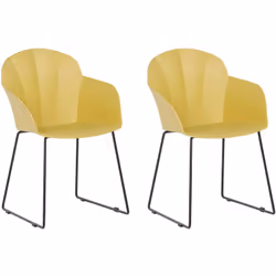 Set di 2 pratiche ed eleganti sedie da pranzo. Aggiungi comfort e praticità al tuo interno con questo set di 2 sedie da pranz ...
