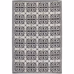 Tappeto rettangolare per esterni con motivo floreale. Decora il balcone o il terrazzo con questo tappeto. Realizzato a partir ...