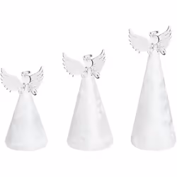 Set di 3 figure di angeli natalizi con illuminazione a LED . Porta l'allegria natalizia nella tua casa con queste statuette i ...